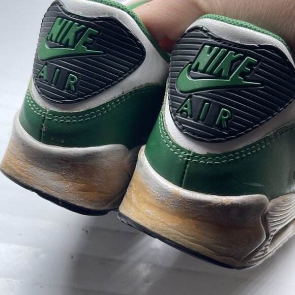 Y2K Nike Air Max 90 Premium White Black Pine Green 11 Men 313650-101 Read* - Picture 9 of 16
